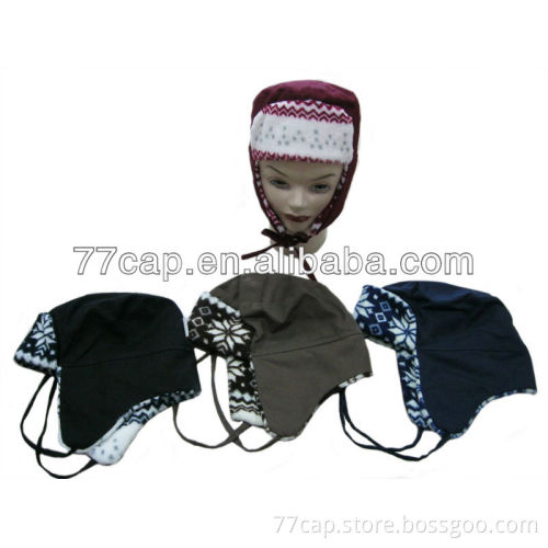 winter cap with ear flaps